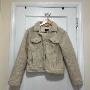 A&F Sherpa Mini Button Coat